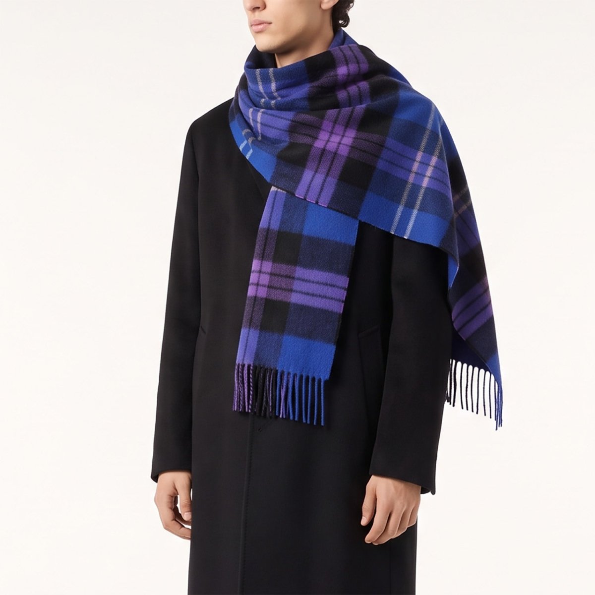 100% Lambswool Wide Scarf Soft Unisex Winter Wrap - Heritage Of Scotland - Heritage Of Scotland -