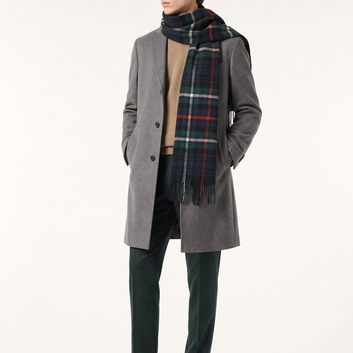 100% Lambswool Wide Scarf Soft Unisex Winter Wrap Heritage of Scotland - Mackenzie - Heritage Of Scotland -
