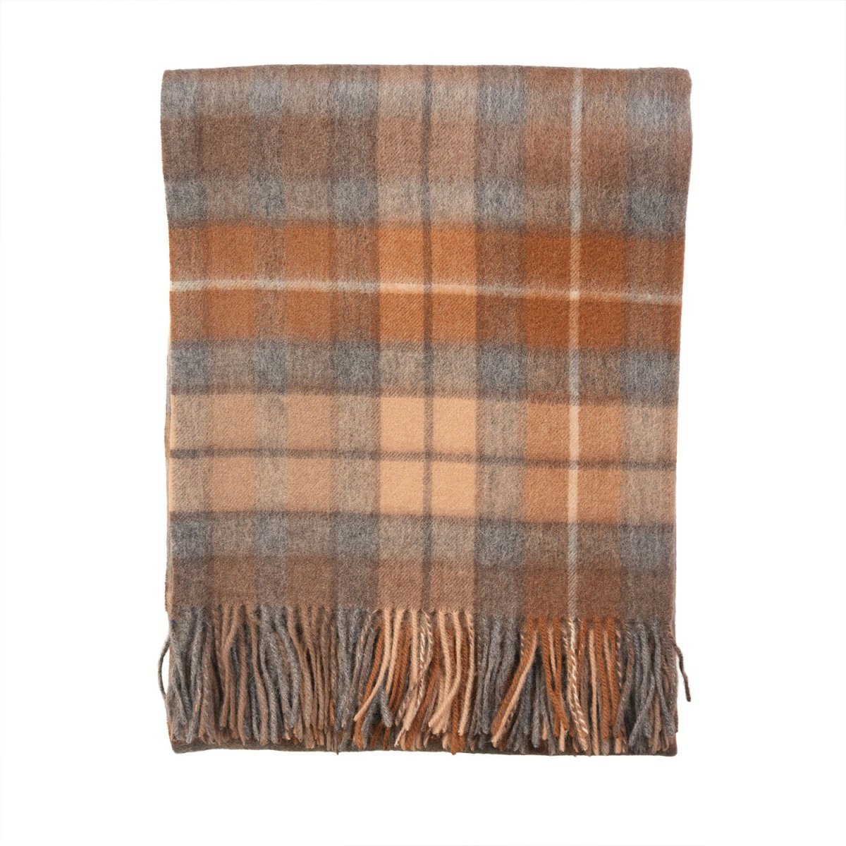100% Pure Lambswool Blanket Throw – Luxury Soft Warm Wool Blanket - Home Décor - Buchanan Natural - Heritage Of Scotland -