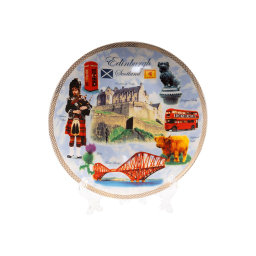 8" Ceramic Plate - Edinburgh Multi - Heritage Of Scotland - NA