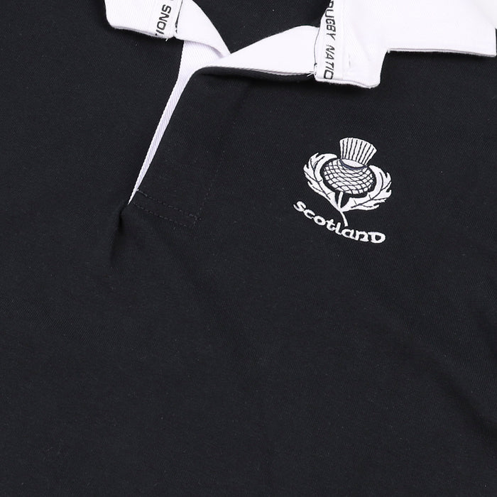 Gents Long Sleeve 2 Stripe Scotland Rugby Shirt