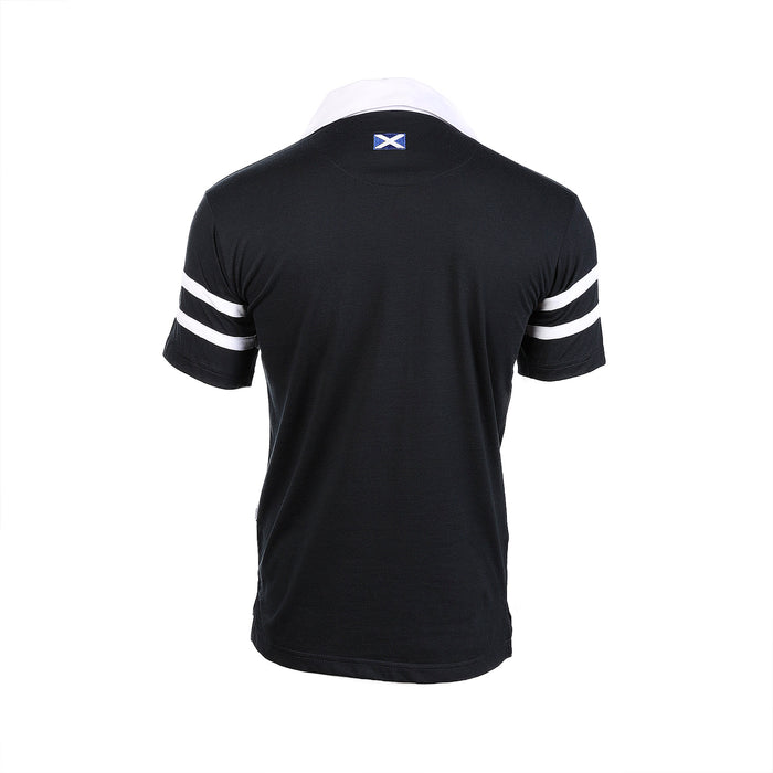 Gents Short Sleeve Two Stripe Scotland Rugby Shirt