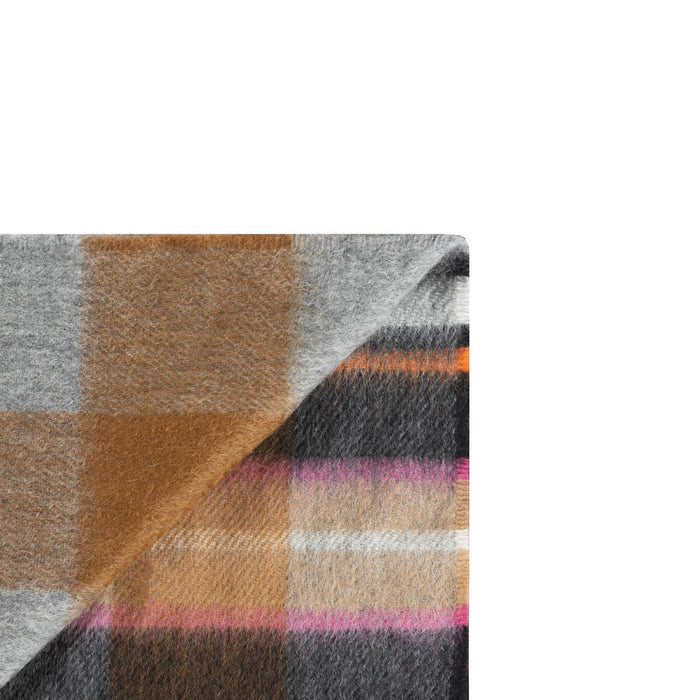 Balmoral 100% Cashmere Woven Scarf Exploded Bruce Grey - Heritage Of Scotland - EXPLODED BRUCE GREY