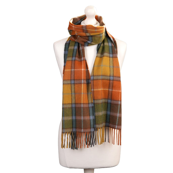 Balmoral 100% Cashmere Woven Scarf Tartans and Checks - Made in Scotland - Heritage Of Scotland - BUCHANAN ANTIQUE