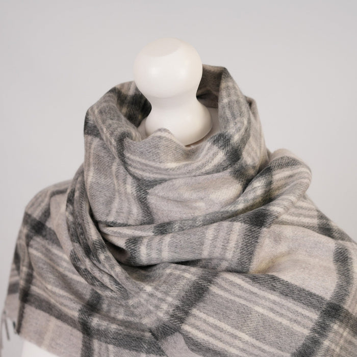 Balmoral 100% Cashmere Woven Scarf Tartans and Checks - Made in Scotland - Heritage Of Scotland - MACKELLAR GREY