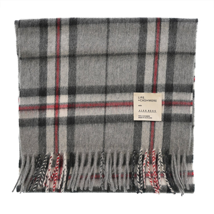Balmoral 100% Cashmere Woven Scarf Tartans and Checks - Made in Scotland - Heritage Of Scotland - THOMSON GREY
