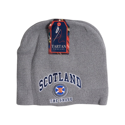 Beanie Hats Scotland/ Celtic/ Flag/ Lion - Heritage Of Scotland - GREY