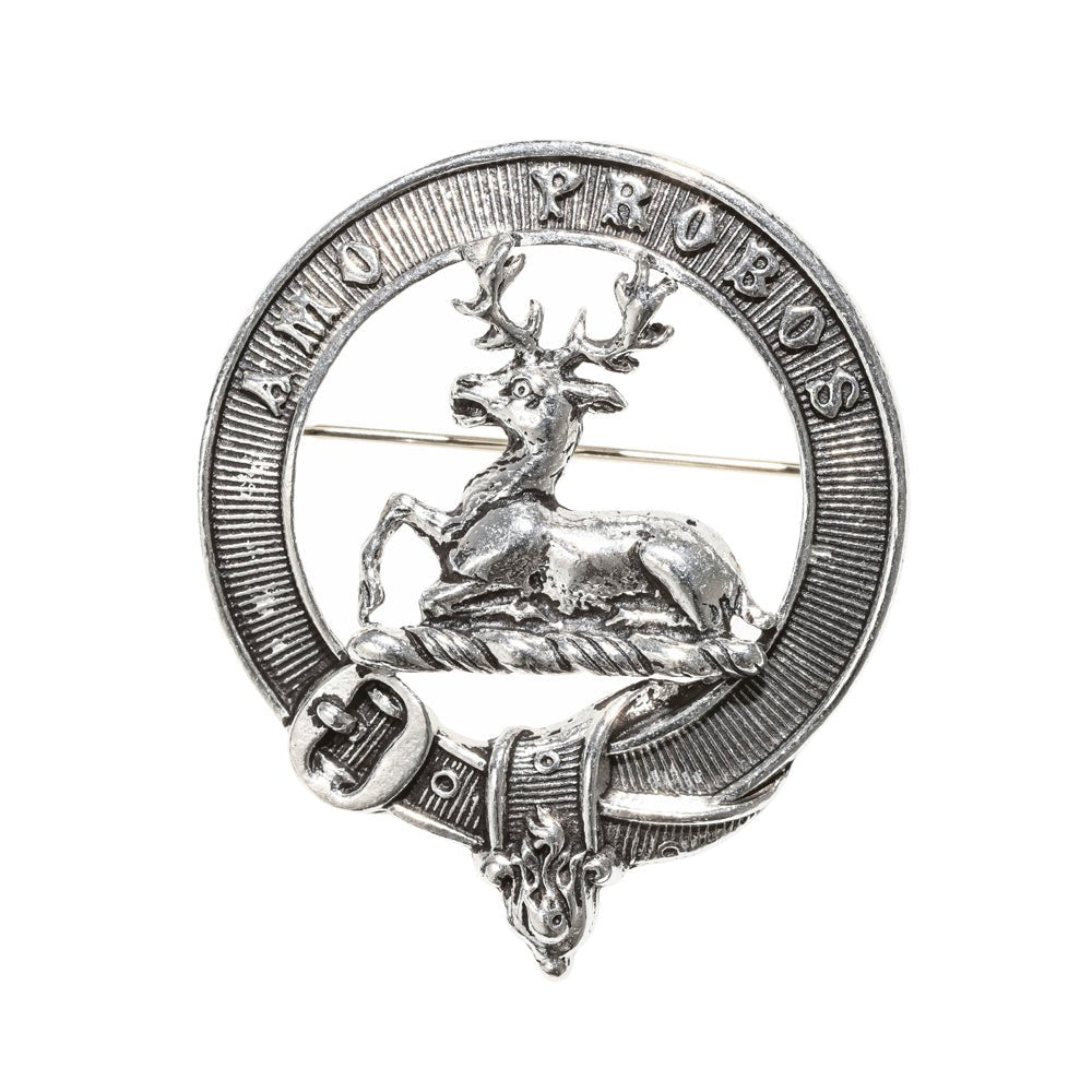 Blair Clan Badge, Kilt Pin, Lapel Pin, Cufflinks, Keyring/Key Fob & Gift Set — Fine Pewter by Art Pewter — Made in Scotland (Shiny Finish) - Heritage Of Scotland - Badge