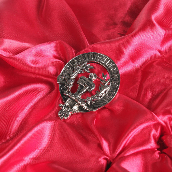 Buchanan Clan Badge, Kilt Pin, Lapel Pin, Cufflinks, Keyring/Key Fob & Gift Set — Fine Pewter by Art Pewter — Made in Scotland (Shiny Finish) - Heritage Of Scotland - Badge