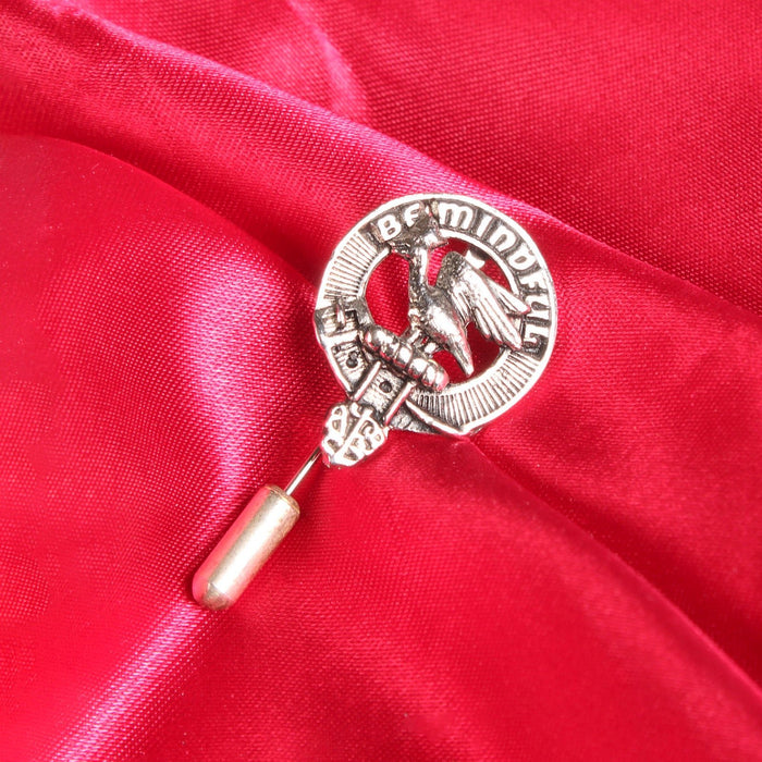 Campbell of Cawdor Clan Badge, Kilt Pin, Lapel Pin, Cufflinks, Keyring/Key Fob & Gift Set — Fine Pewter by Art Pewter — Made in Scotland (Shiny Finish) - Heritage Of Scotland - Lapel Pin