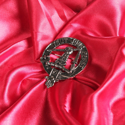 Carmichael Clan Badge, Kilt Pin, Lapel Pin, Cufflinks, Keyring/Key Fob & Gift Set — Fine Pewter by Art Pewter — Made in Scotland (Shiny Finish) - Heritage Of Scotland - Badge