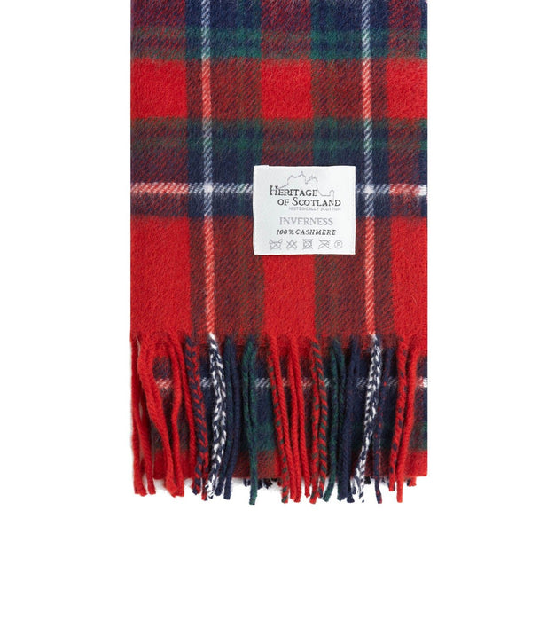 Cashmere Scottish Tartan Clan Scarf Inverness - Heritage Of Scotland - INVERNESS