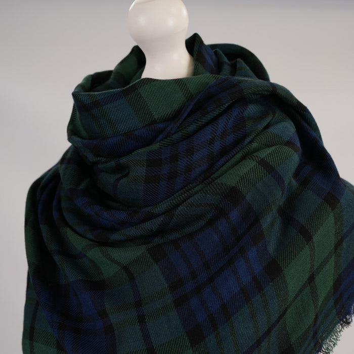 Checkered Tartan Stole - Heritage Of Scotland - BLACK WATCH
