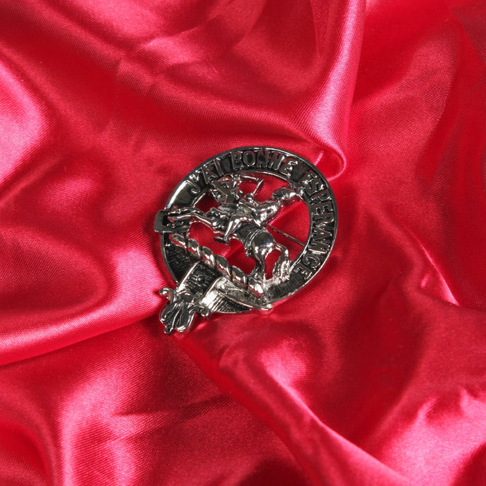 Craig Clan Badge, Kilt Pin, Lapel Pin, Cufflinks, Keyring/Key Fob & Gift Set — Fine Pewter by Art Pewter — Made in Scotland (Shiny Finish) - Heritage Of Scotland - Badge