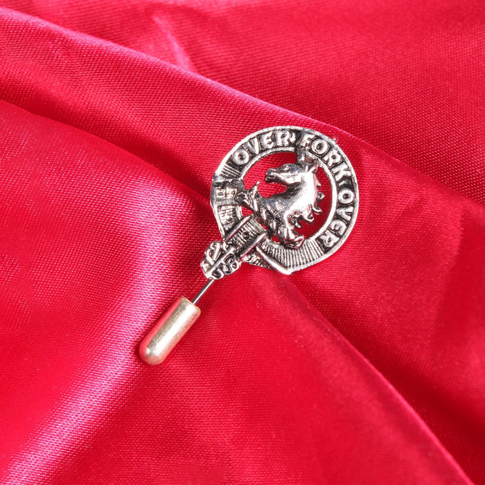 Cunningham Clan Badge, Kilt Pin, Lapel Pin, Cufflinks, Keyring/Key Fob & Gift Set — Fine Pewter by Art Pewter — Made in Scotland (Shiny Finish) - Heritage Of Scotland - Lapel Pin