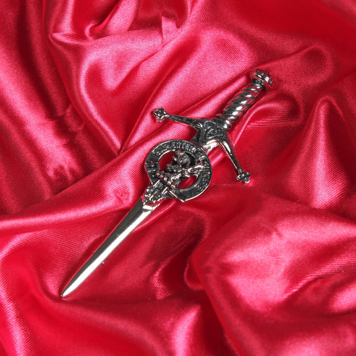 Davidson Clan Badge, Kilt Pin, Lapel Pin, Cufflinks, Keyring/Key Fob & Gift Set — Fine Pewter by Art Pewter — Made in Scotland (Shiny Finish) - Heritage Of Scotland - Kilt Pin