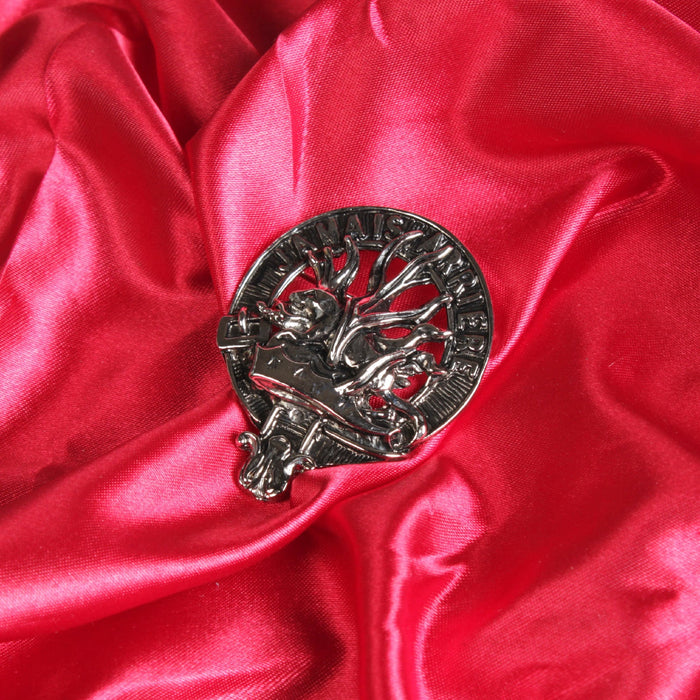 Douglas Clan Badge, Kilt Pin, Lapel Pin, Cufflinks, Keyring/Key Fob & Gift Set — Fine Pewter by Art Pewter — Made in Scotland (Shiny Finish) - Heritage Of Scotland - Badge