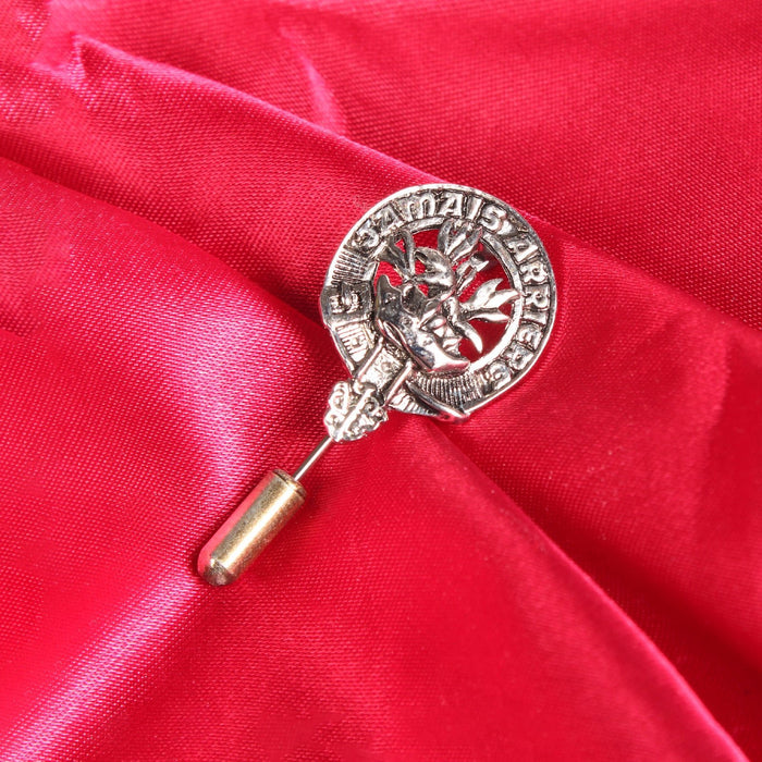 Douglas Clan Badge, Kilt Pin, Lapel Pin, Cufflinks, Keyring/Key Fob & Gift Set — Fine Pewter by Art Pewter — Made in Scotland (Shiny Finish) - Heritage Of Scotland - Lapel Pin