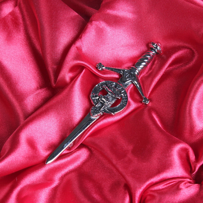 Drummond Clan Badge, Kilt Pin, Lapel Pin, Cufflinks, Keyring/Key Fob & Gift Set — Fine Pewter by Art Pewter — Made in Scotland (Shiny Finish) - Heritage Of Scotland - Kilt Pin