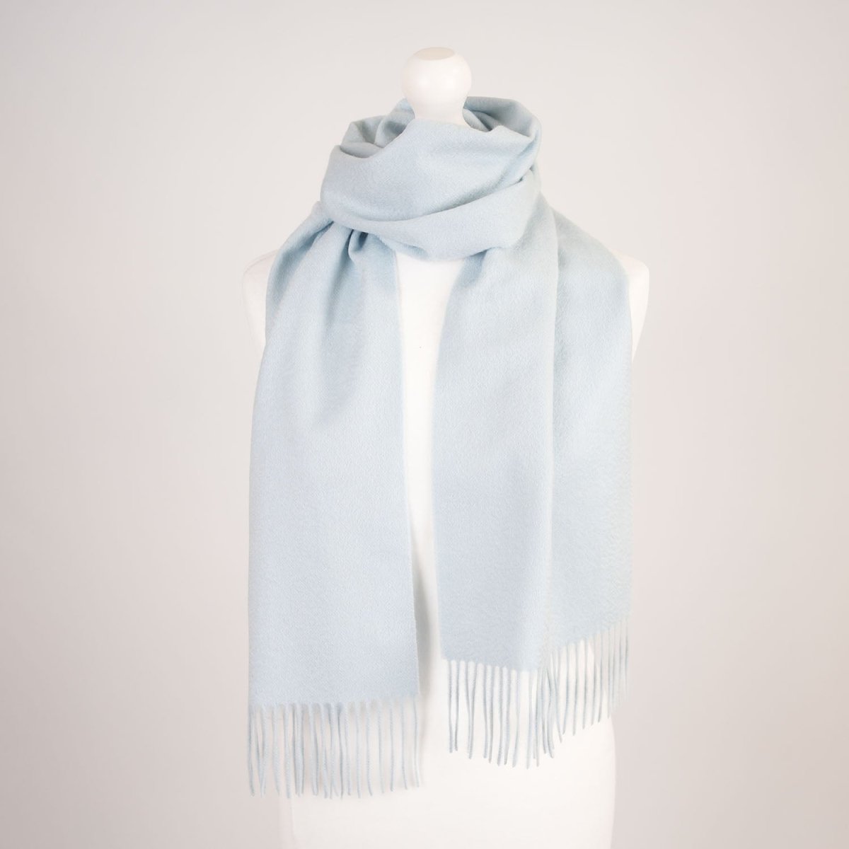 Edinburgh 100% Cashmere Scarf - Soft Warm Luxury Scarf - Baby Blue - Heritage Of Scotland -