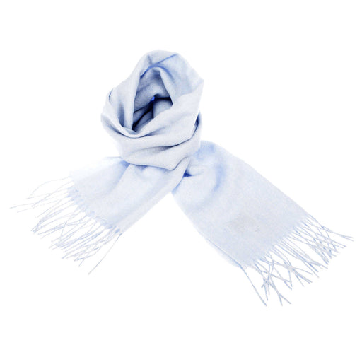 Edinburgh 100% Lambswool Scarf Baby Blue - Heritage Of Scotland - BABY BLUE