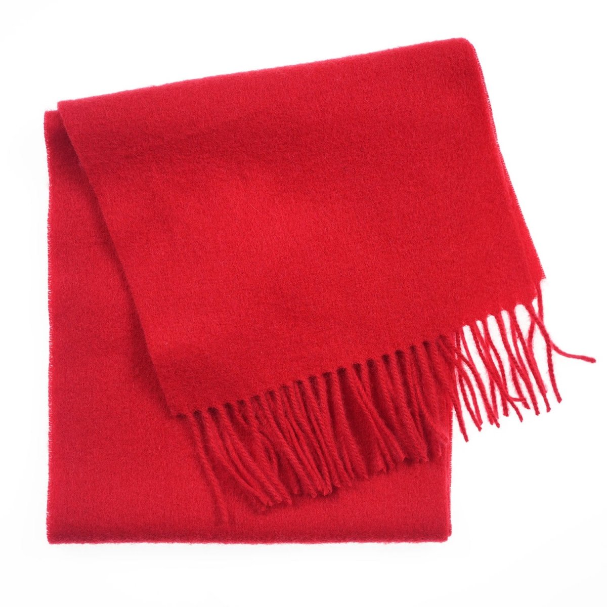 Edinburgh 100% Lambswool Scarf – Premium Soft Wool Wrap - Red Rouge - Heritage Of Scotland -