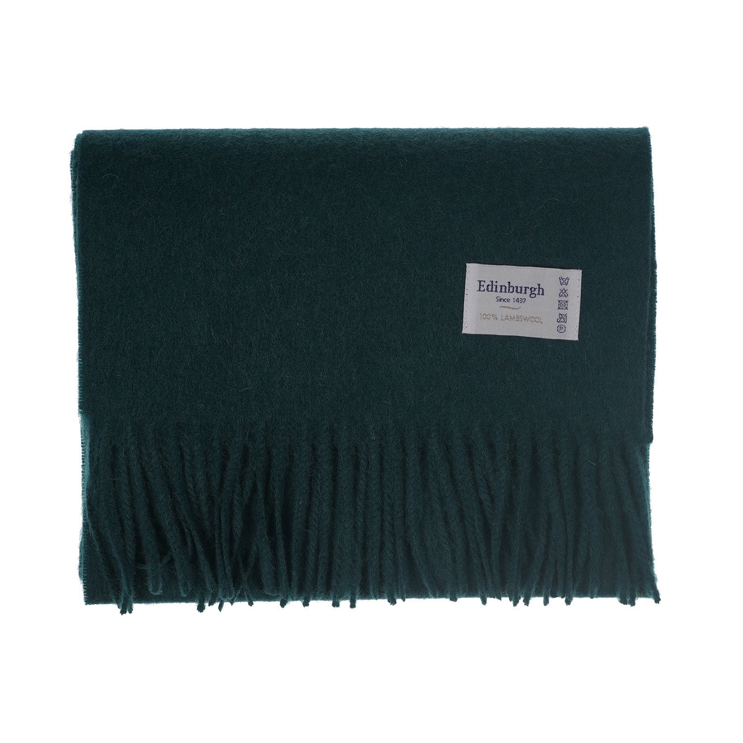 Edinburgh 100% Lambswool Tartan Scarf Rainforest - Heritage Of Scotland - Rainforest