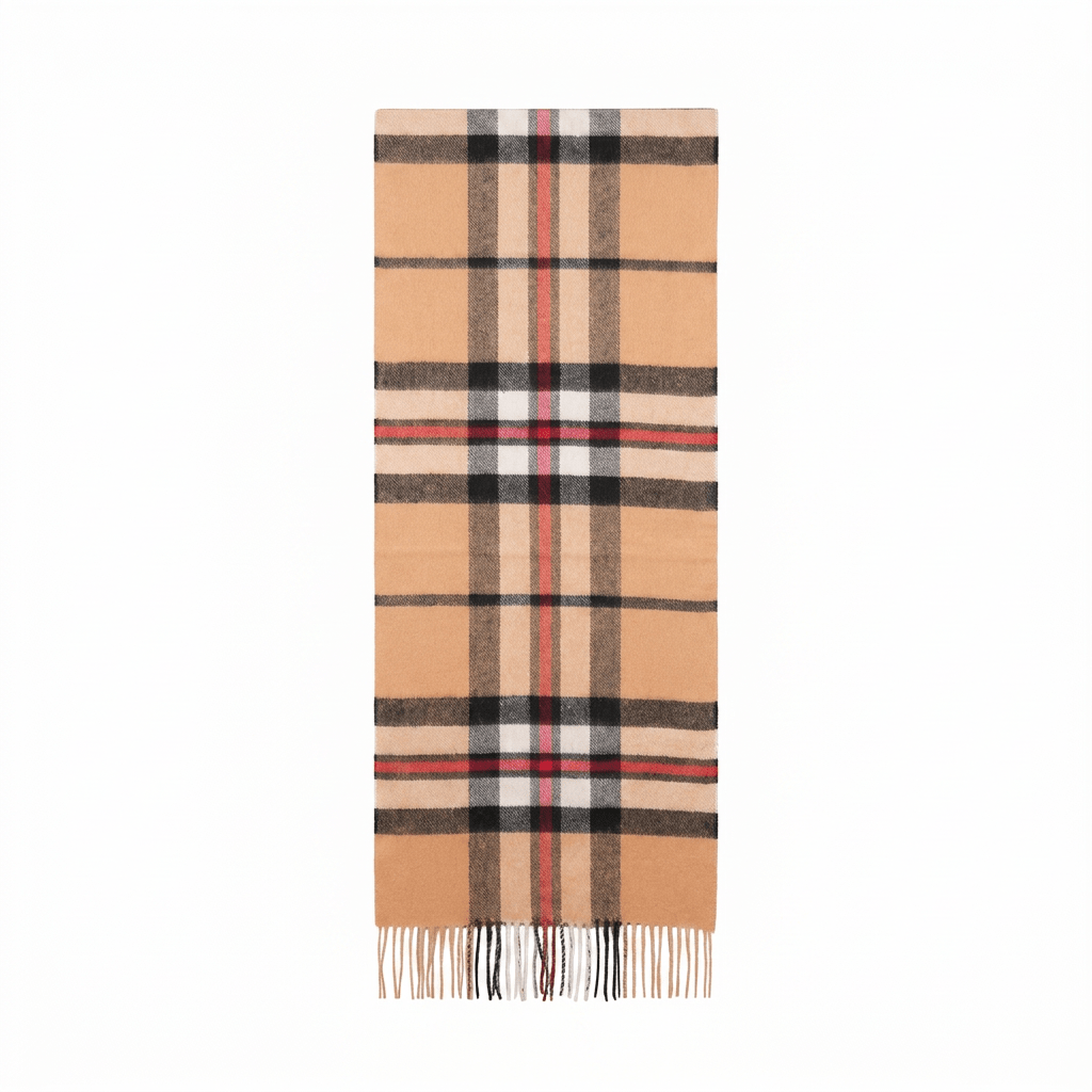 Edinburgh 100% Pure Cashmere Wide Scarf – Luxury Oversized Wrap - Thomson Camel - Heritage Of Scotland -