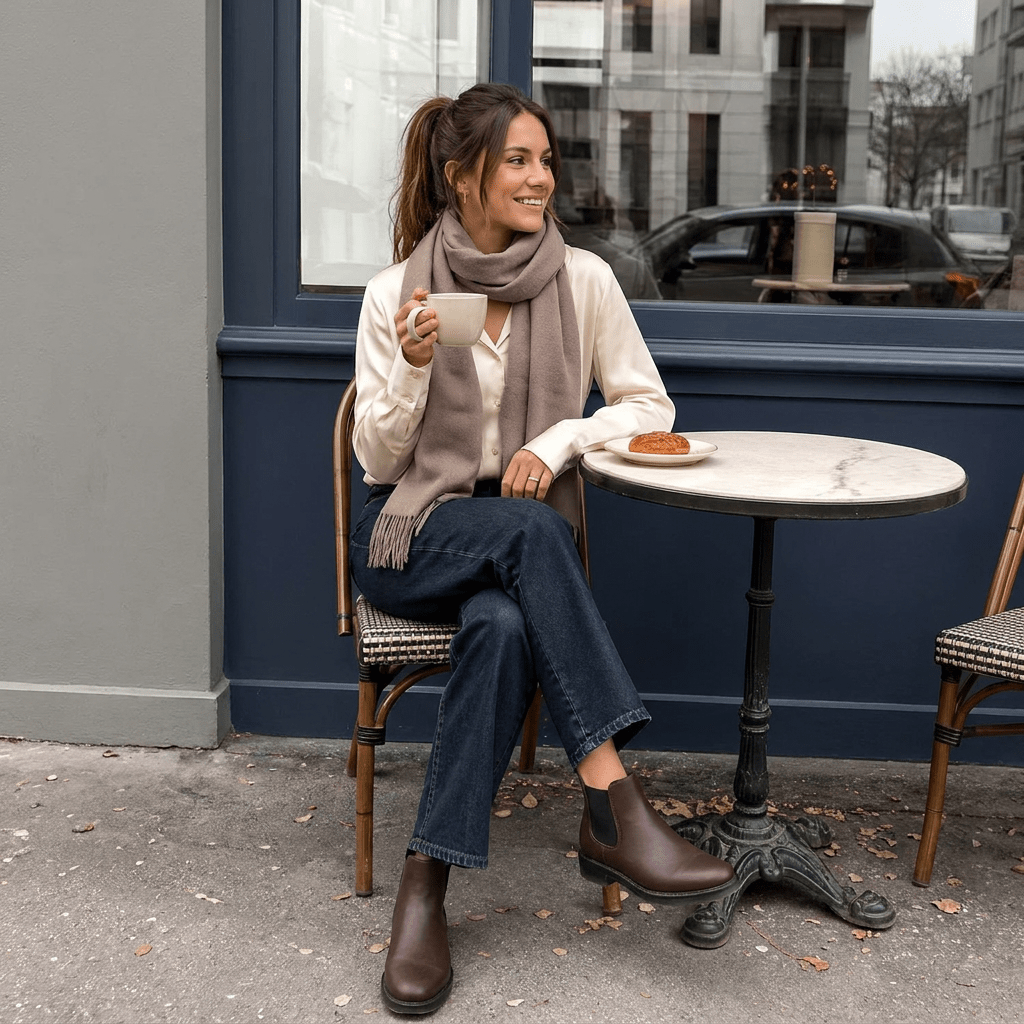 Edinburgh Cashmere Premium Lightweight Scarf - Ultra-Soft Luxury Wrap - Taupe - Heritage Of Scotland -
