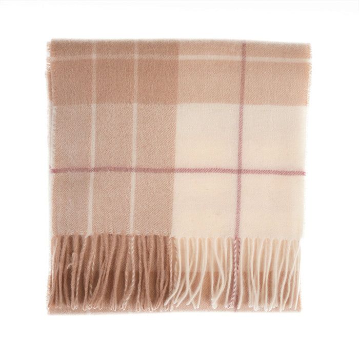 Edinburgh Cashmere Scarf Tartans and Checks - Heritage Of Scotland - NEWSOME CAMEL