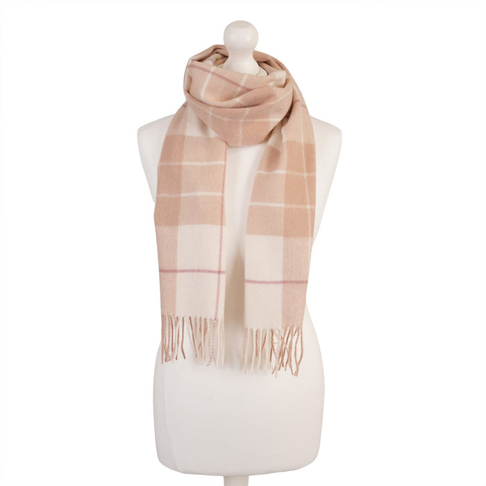 Edinburgh Cashmere Scarf Tartans and Checks - Heritage Of Scotland - NEWSOME CAMEL