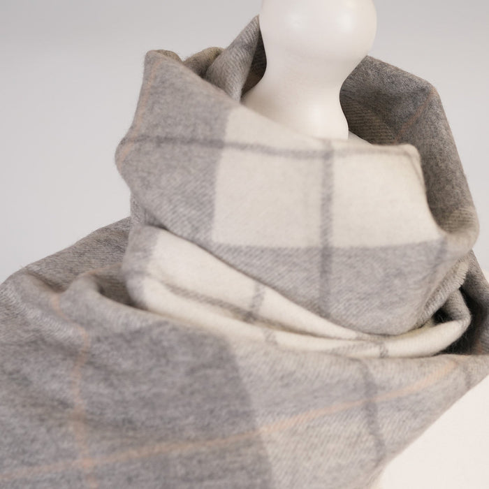 Edinburgh Cashmere Scarf Tartans and Checks - Heritage Of Scotland - NEWSOME GREY