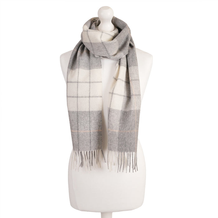 Edinburgh Cashmere Scarf Tartans and Checks - Heritage Of Scotland - NEWSOME GREY