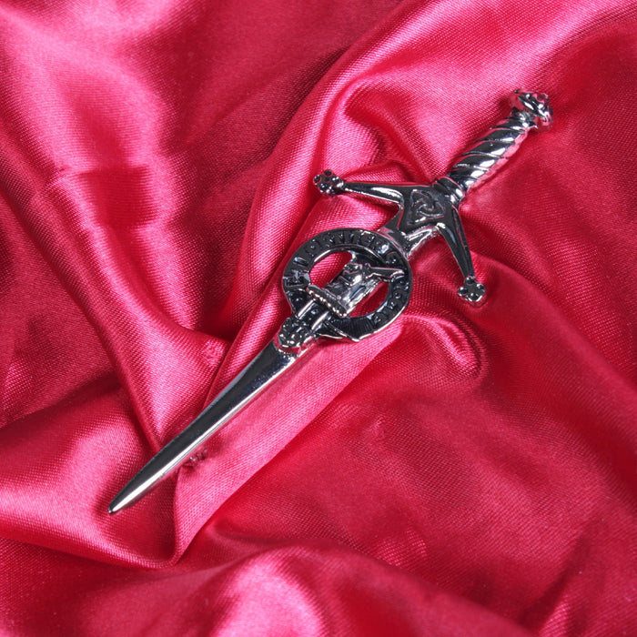 Elliot Clan Badge, Kilt Pin, Lapel Pin, Cufflinks, Keyring/Key Fob & Gift Set — Fine Pewter by Art Pewter — Made in Scotland (Shiny Finish) - Heritage Of Scotland - Kilt Pin