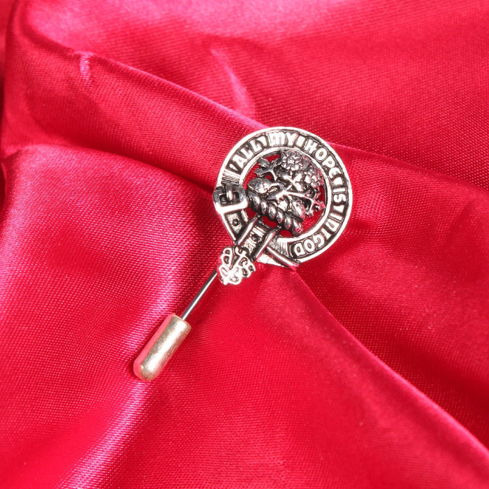 Fraser Clan Badge, Kilt Pin, Lapel Pin, Cufflinks, Keyring/Key Fob & Gift Set — Fine Pewter by Art Pewter — Made in Scotland (Shiny Finish) - Heritage Of Scotland - Kilt Pin