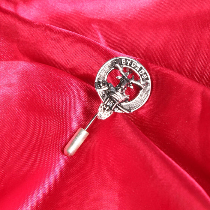 Gordon Clan Badge, Kilt Pin, Lapel Pin, Cufflinks, Keyring/Key Fob & Gift Set — Fine Pewter by Art Pewter — Made in Scotland (Shiny Finish) - Heritage Of Scotland - Lapel Pin