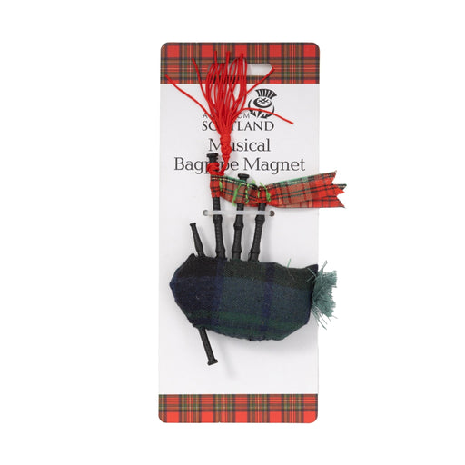 Green Tartan Musical Bagpipe Magnet - Heritage Of Scotland - NA