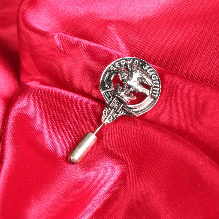 Hay Clan Badge, Kilt Pin, Lapel Pin, Cufflinks, Keyring/Key Fob & Gift Set — Fine Pewter by Art Pewter — Made in Scotland (Shiny Finish) - Heritage Of Scotland - Lapel Pin
