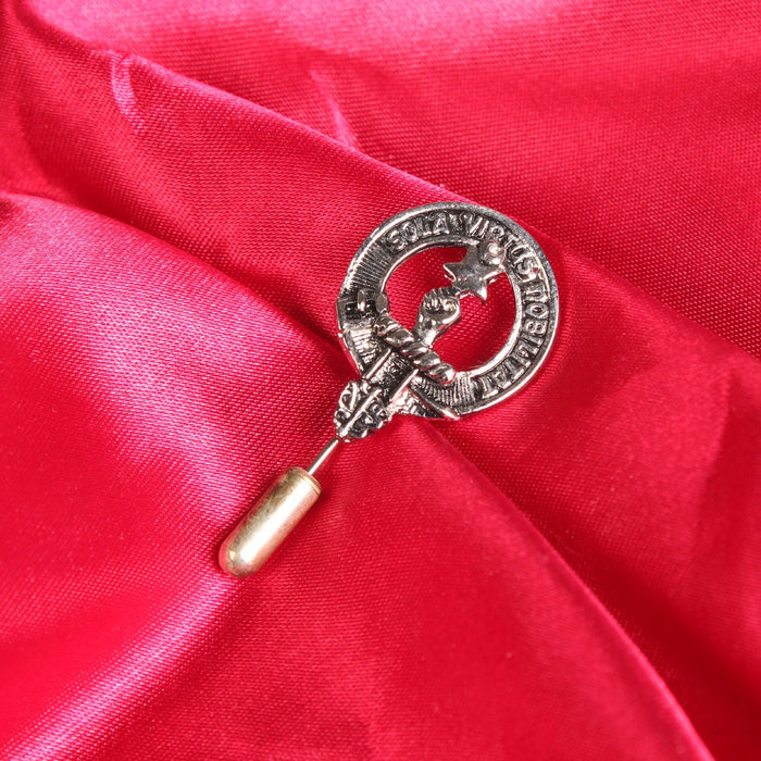 Henderson Clan Badge, Kilt Pin, Lapel Pin, Cufflinks, Keyring/Key Fob & Gift Set — Fine Pewter by Art Pewter — Made in Scotland (Shiny Finish) - Heritage Of Scotland - Lapel Pin