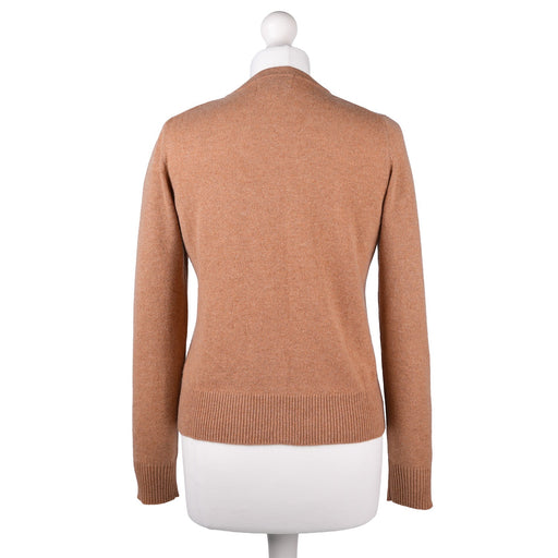 Heritage of Scotland Dunedin Cashmere V‑Neck Cardigan - Camel - 100 % Pure Cashmere - Heritage Of Scotland - XS