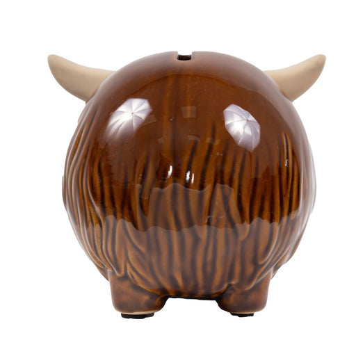 Highland Cow Money Pot - Heritage Of Scotland - NA