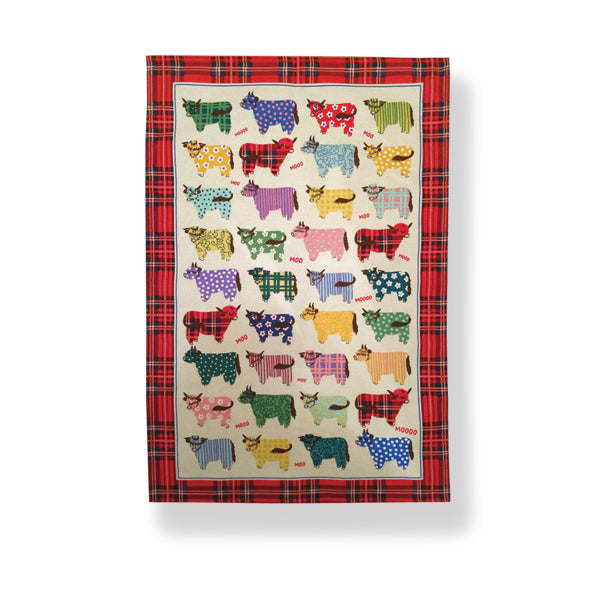 Highland Cow Tea Towel - Heritage Of Scotland - NA
