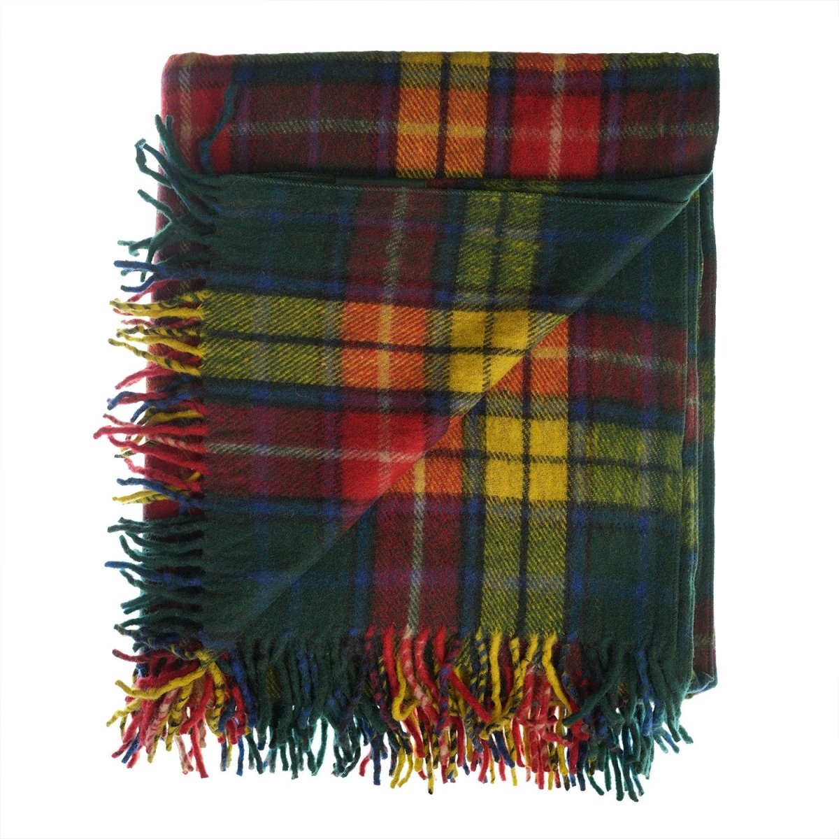 Highland Wool Blend Tartan Blanket - Buchanan Modern - Heritage Of Scotland -