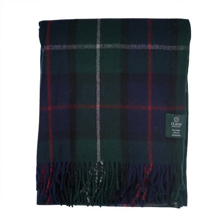 Highland Wool Blend Tartan Blanket Throw - Heritage Of Scotland - MACKENZIE