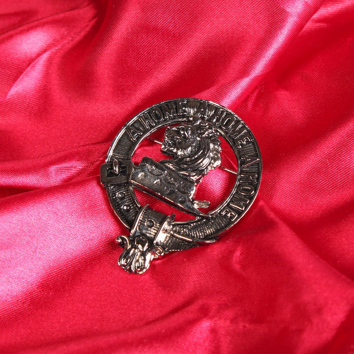 Home Clan Badge, Kilt Pin, Lapel Pin, Cufflinks, Keyring/Key Fob & Gift Set — Fine Pewter by Art Pewter — Made in Scotland (Shiny Finish) - Heritage Of Scotland - Badge