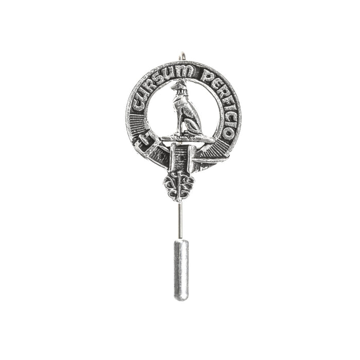 Hunter Clan Badge, Kilt Pin, Lapel Pin, Cufflinks, Keyring/Key Fob & Gift Set — Fine Pewter by Art Pewter — Made in Scotland (Shiny Finish) - Heritage Of Scotland - Lapel Pin