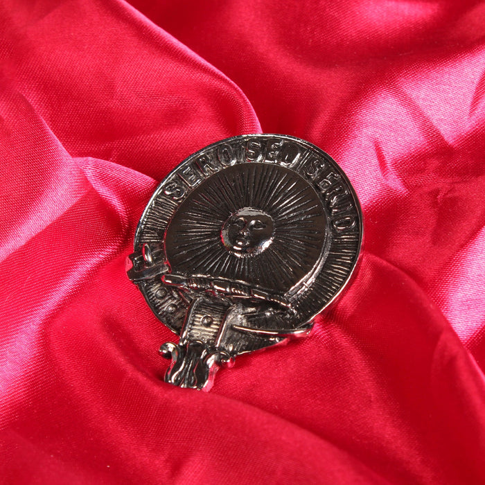 Kerr Clan Badge, Kilt Pin, Lapel Pin, Cufflinks, Keyring/Key Fob & Gift Set — Fine Pewter by Art Pewter — Made in Scotland (Shiny Finish) - Heritage Of Scotland - Badge