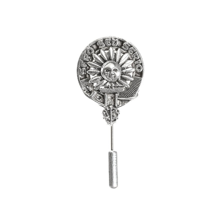 Kerr Clan Badge, Kilt Pin, Lapel Pin, Cufflinks, Keyring/Key Fob & Gift Set — Fine Pewter by Art Pewter — Made in Scotland (Shiny Finish) - Heritage Of Scotland - Lapel Pin