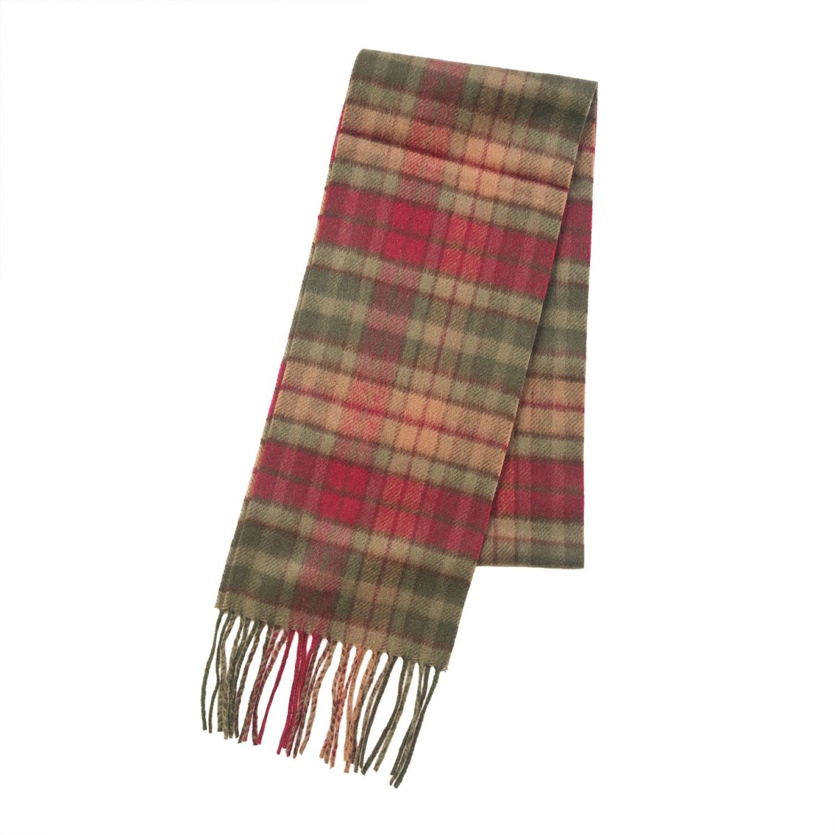 Kids 100% Cashmere Tartan Mini Scarf - BUCHANAN AUTUMN - Heritage Of Scotland -