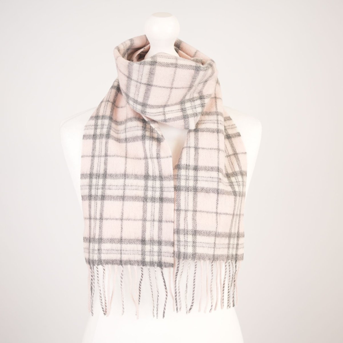 Kids 100% Lambswool Tartan Mini Scarf – Soft Children’s Wool Scarf - THOMSON PALE - Heritage Of Scotland - Thomson Pale